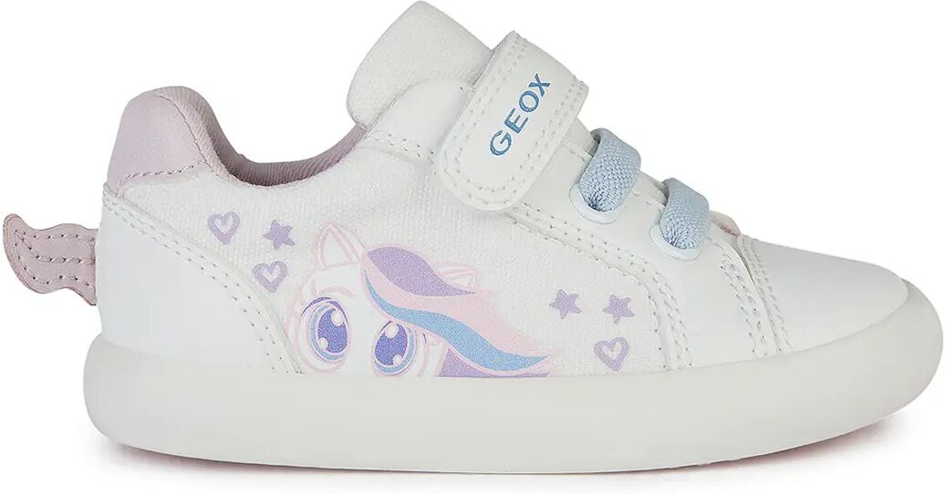 Geox Sneakers Bianche Bambina BIANCO/ROSA 20