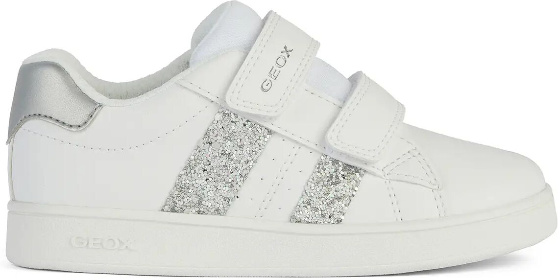 Geox Sneakers Bianche Ragazza BIANCO/ARGENTO 28