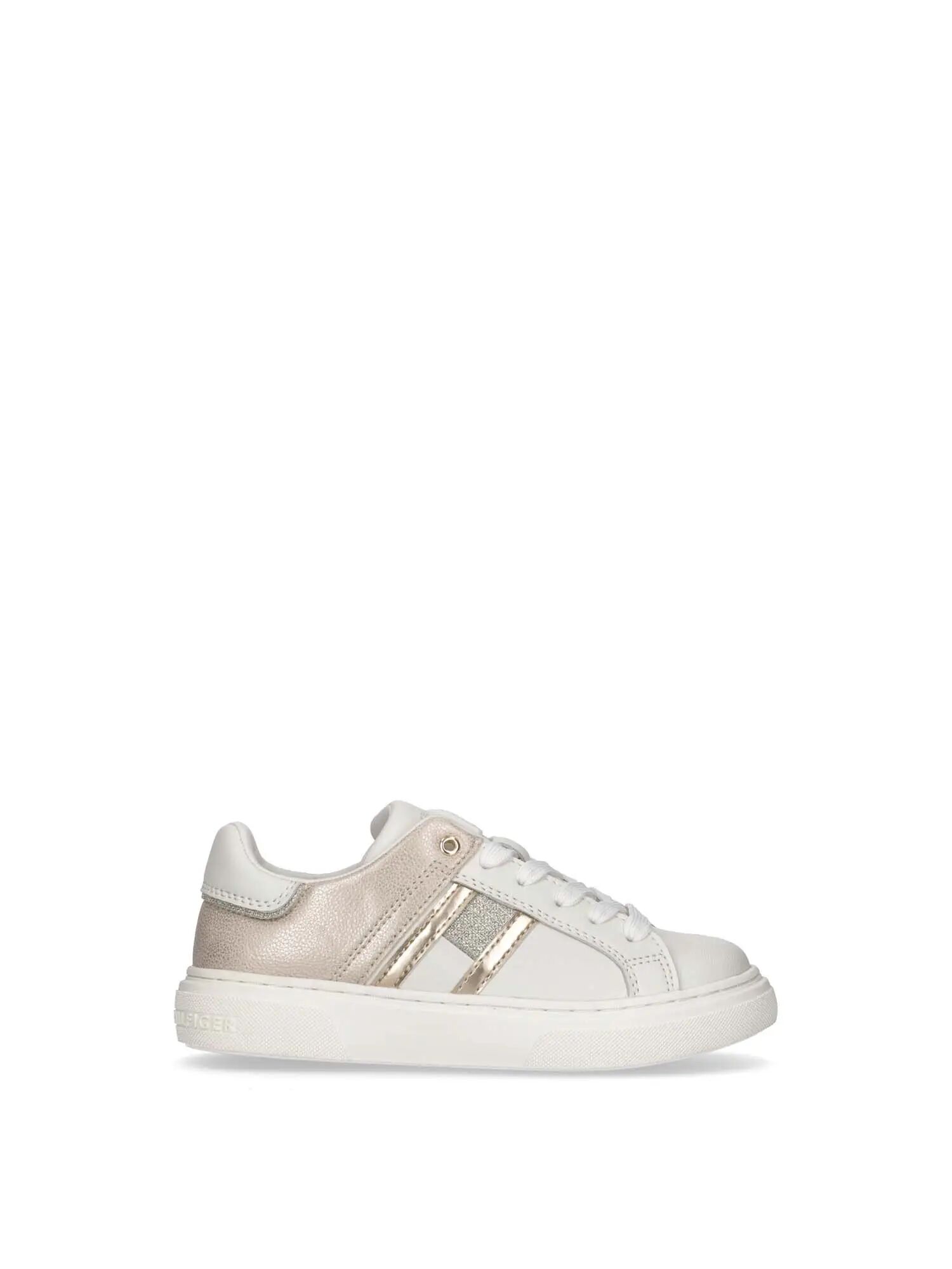 Tommy Hilfiger Sneakers Bianche Ragazza BIANCO/PLATINO 30