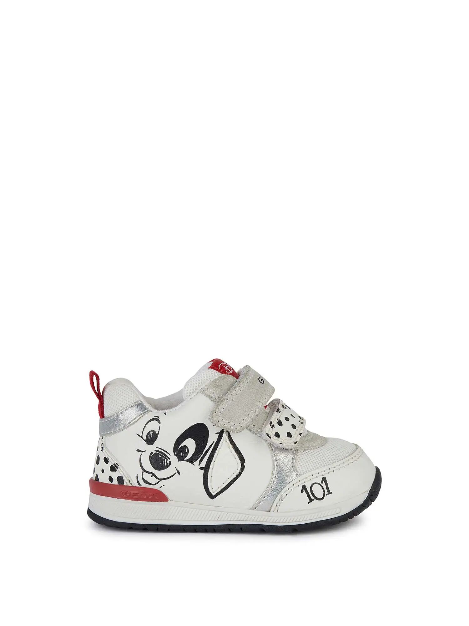 Geox Sneakers Bianche Bambina BIANCO/ROSSO 19