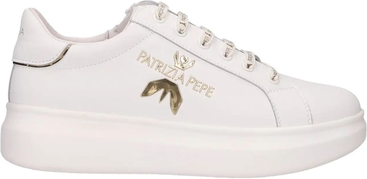 Patrizia Pepe Sneakers Bianche Ragazza BIANCO/PLATINO 35