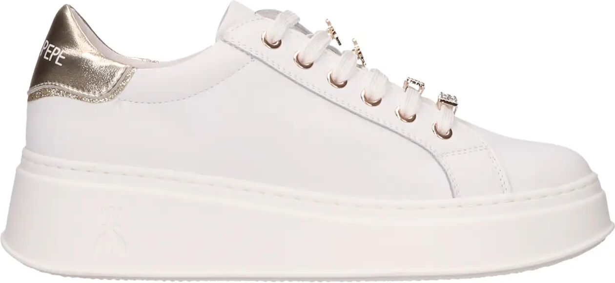 Patrizia Pepe Sneakers Bianche Ragazza BIANCO/PLATINO 36