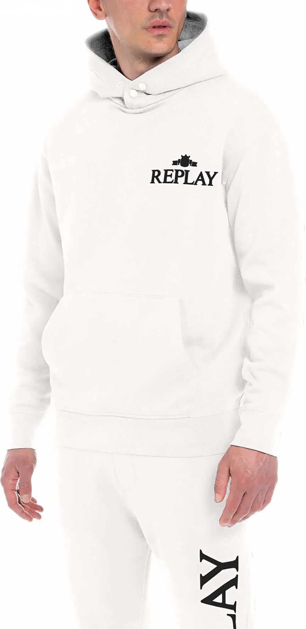 Replay Felpa Uomo Colore Bianco BIANCO S