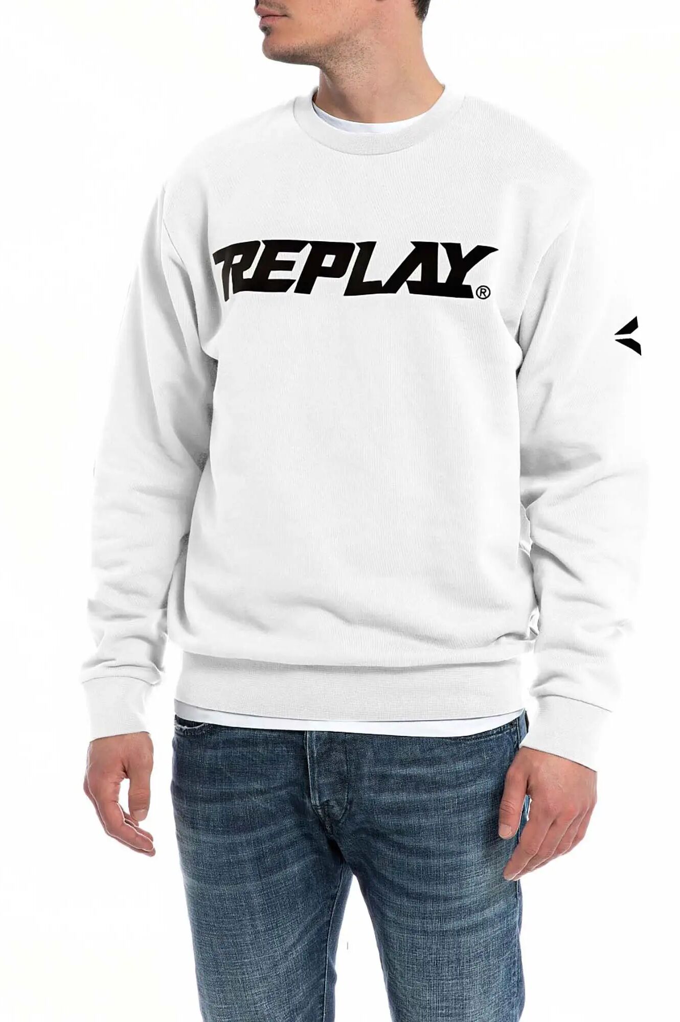 Replay Felpa Uomo Colore Bianco BIANCO S