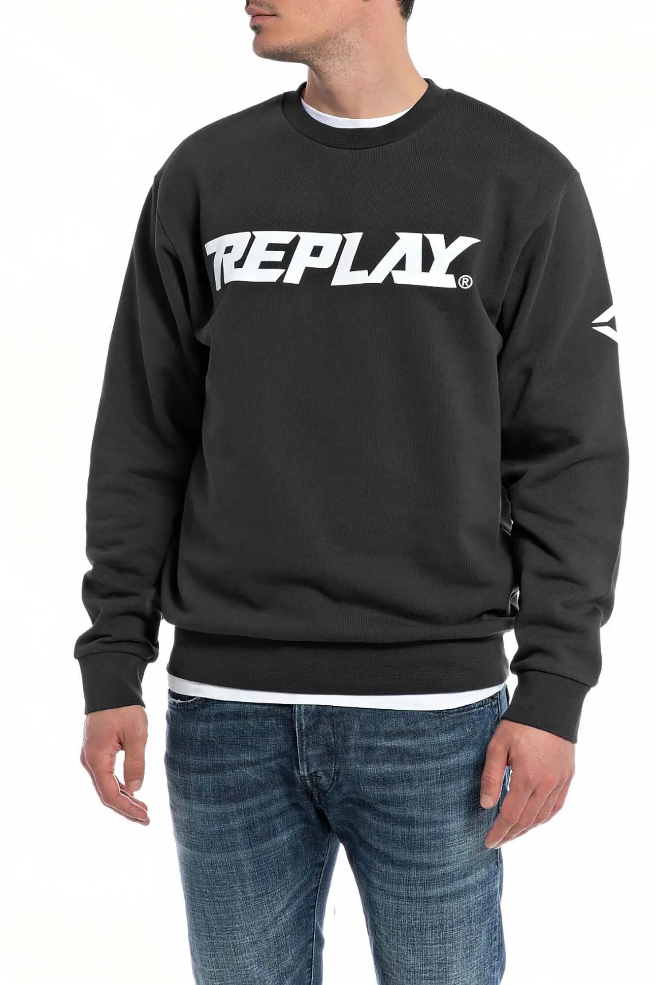 Replay Felpa Uomo Colore Nero NERO S