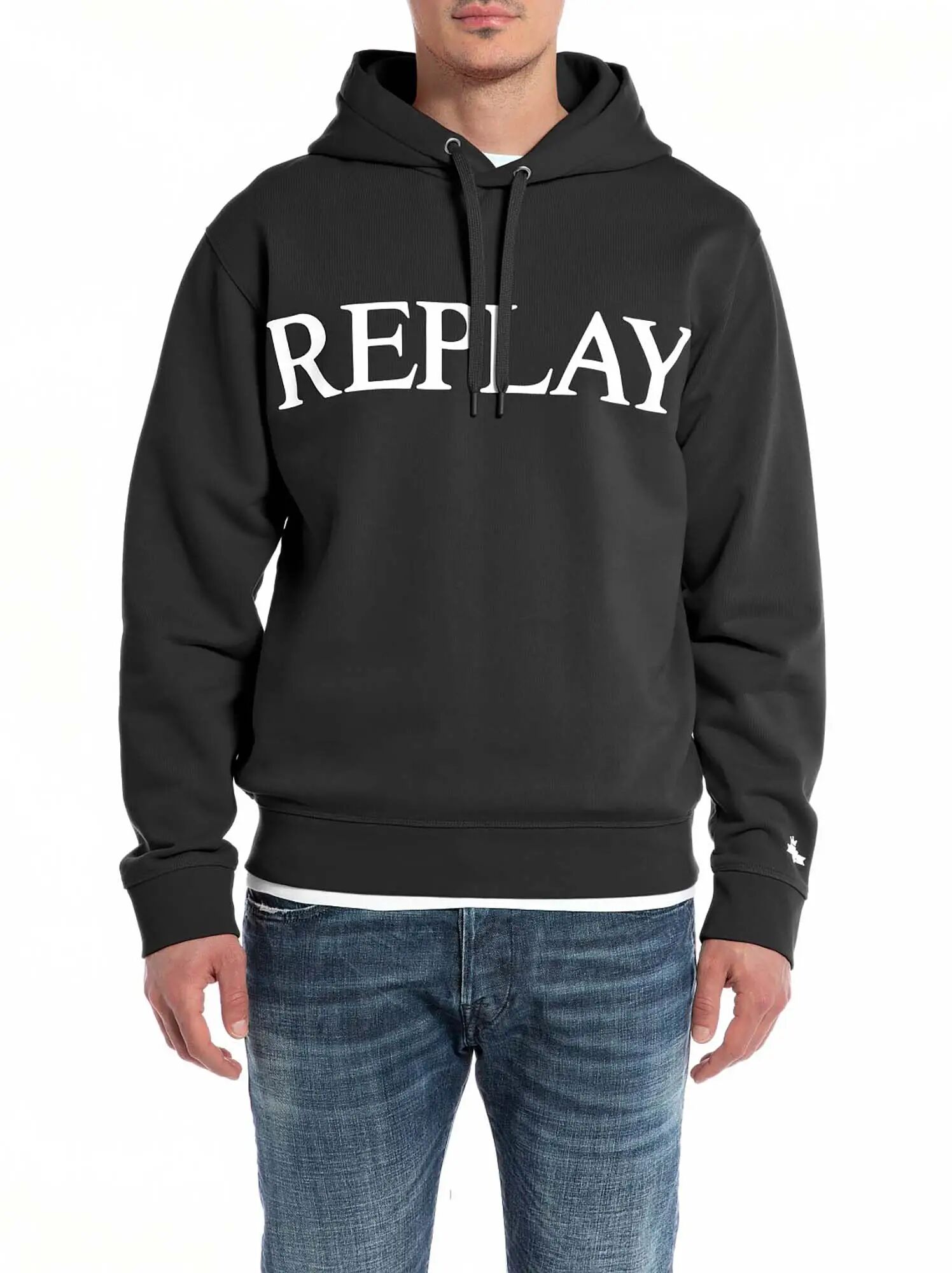 Replay Felpa Uomo Colore Nero NERO S