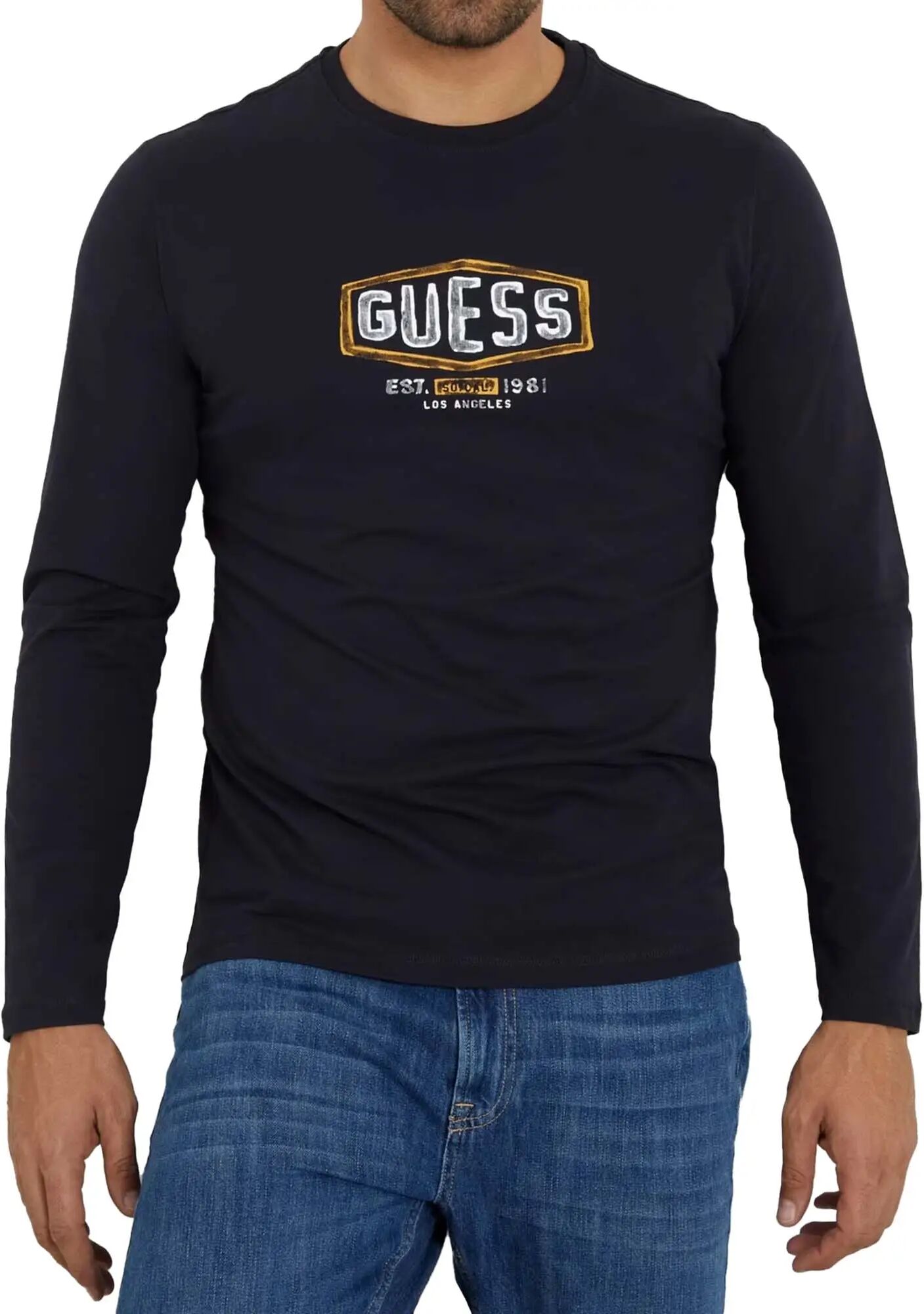 Guess T-shirt Uomo Colore Blu BLU XS