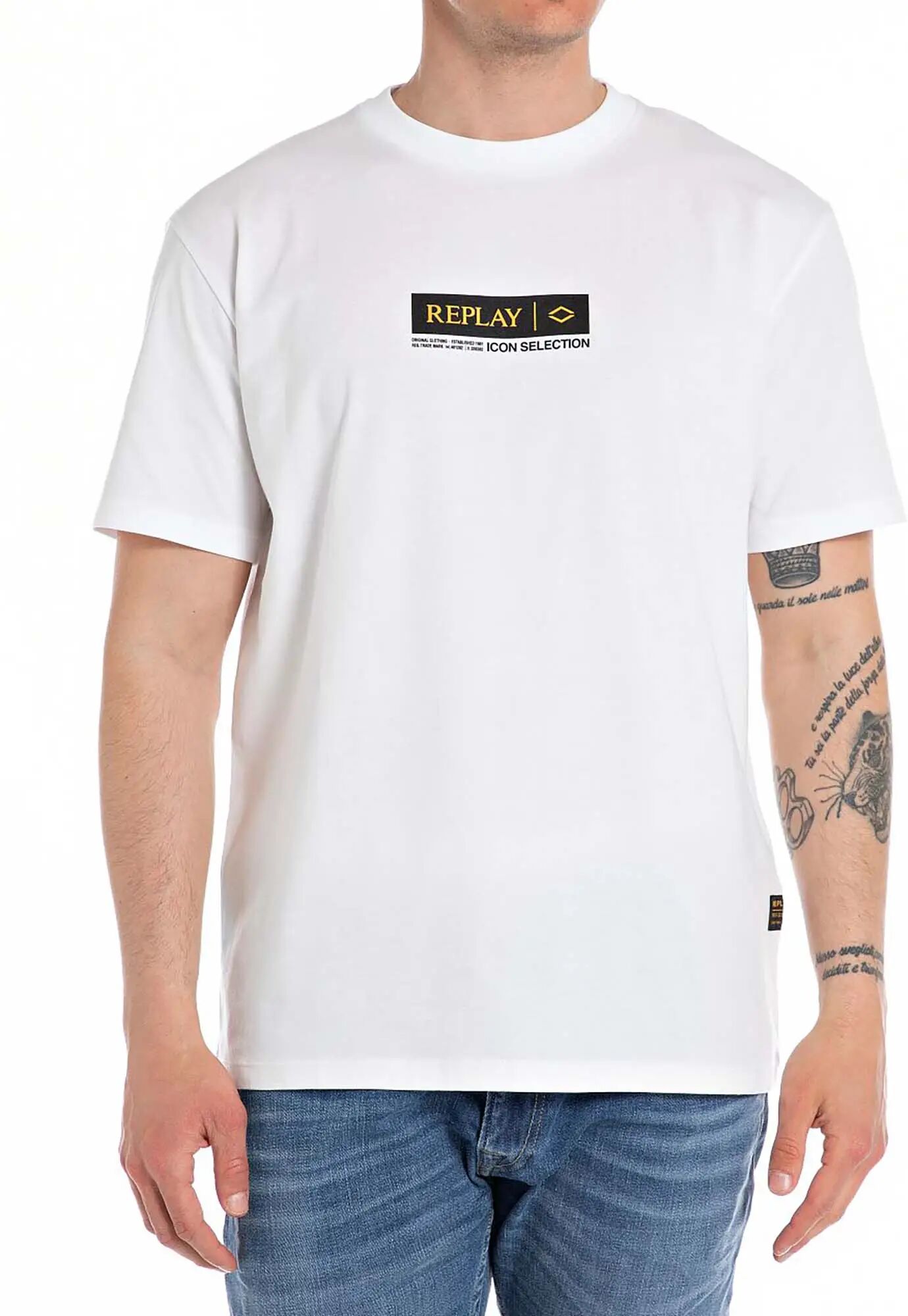 Replay T-shirt Uomo Colore Bianco BIANCO S