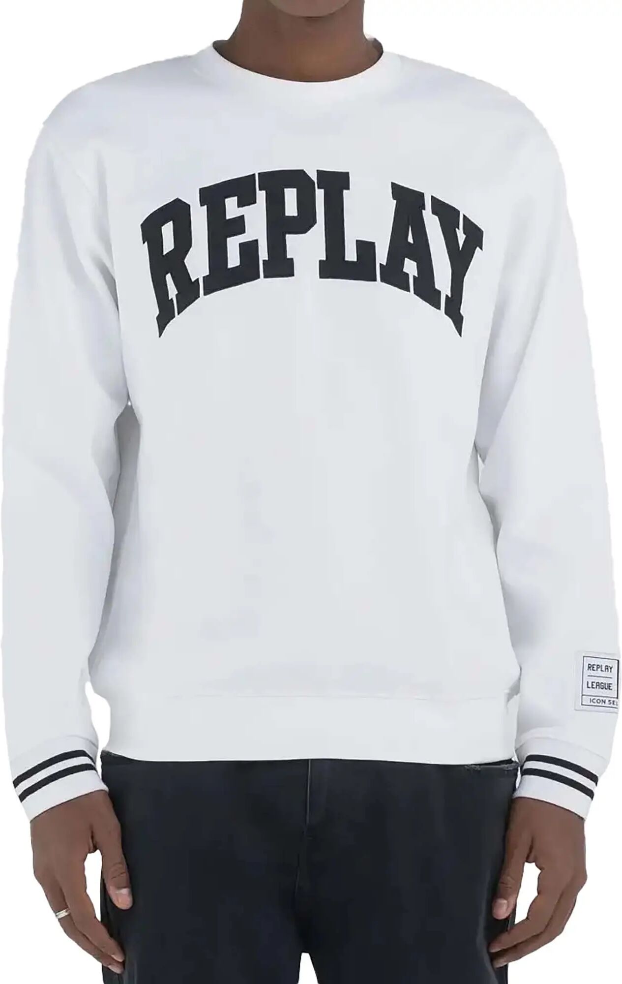 Replay Felpa Uomo Colore Bianco BIANCO S