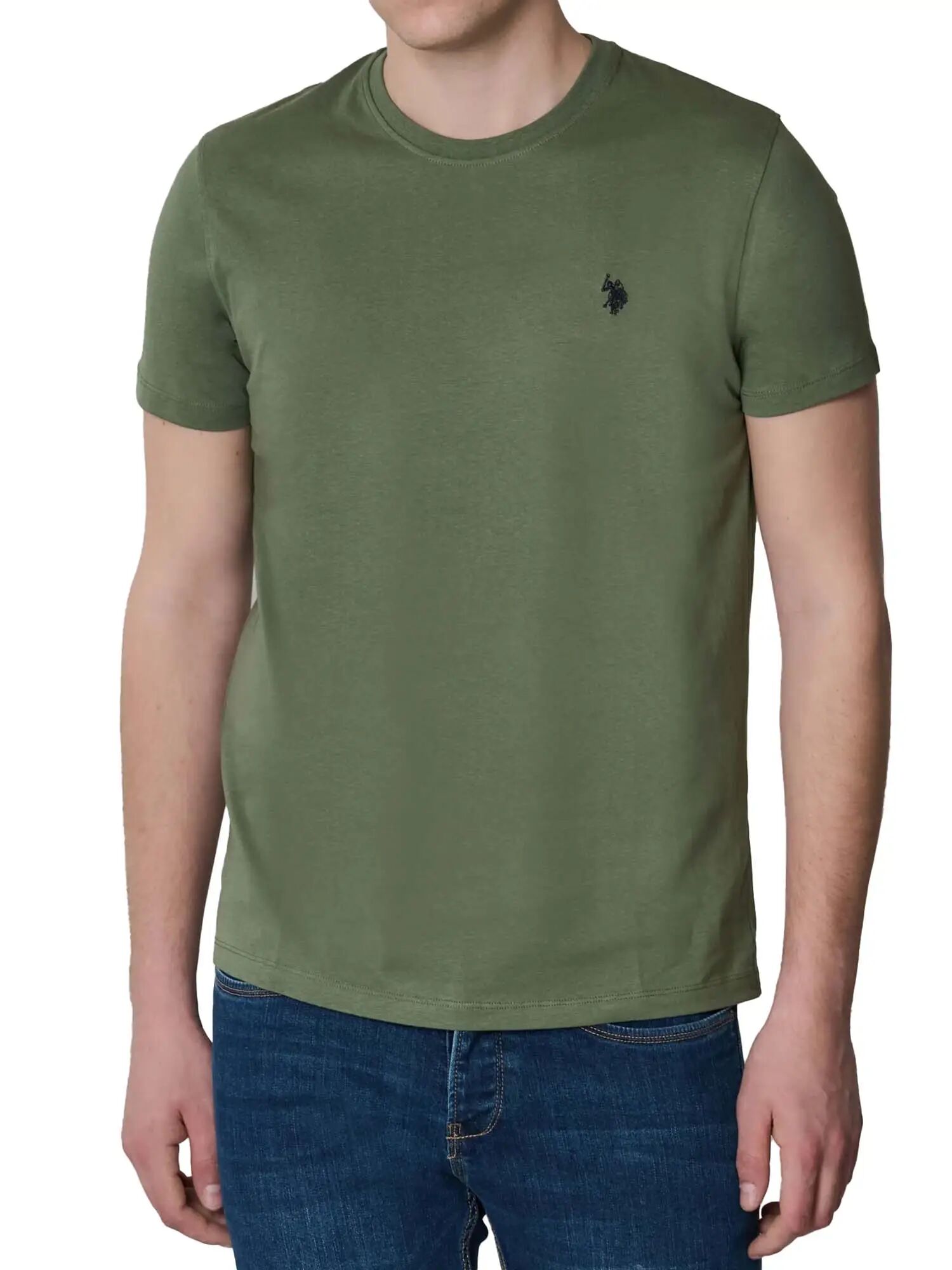 Us Polo Assn. T-shirt Uomo Colore Militare MILITARE S