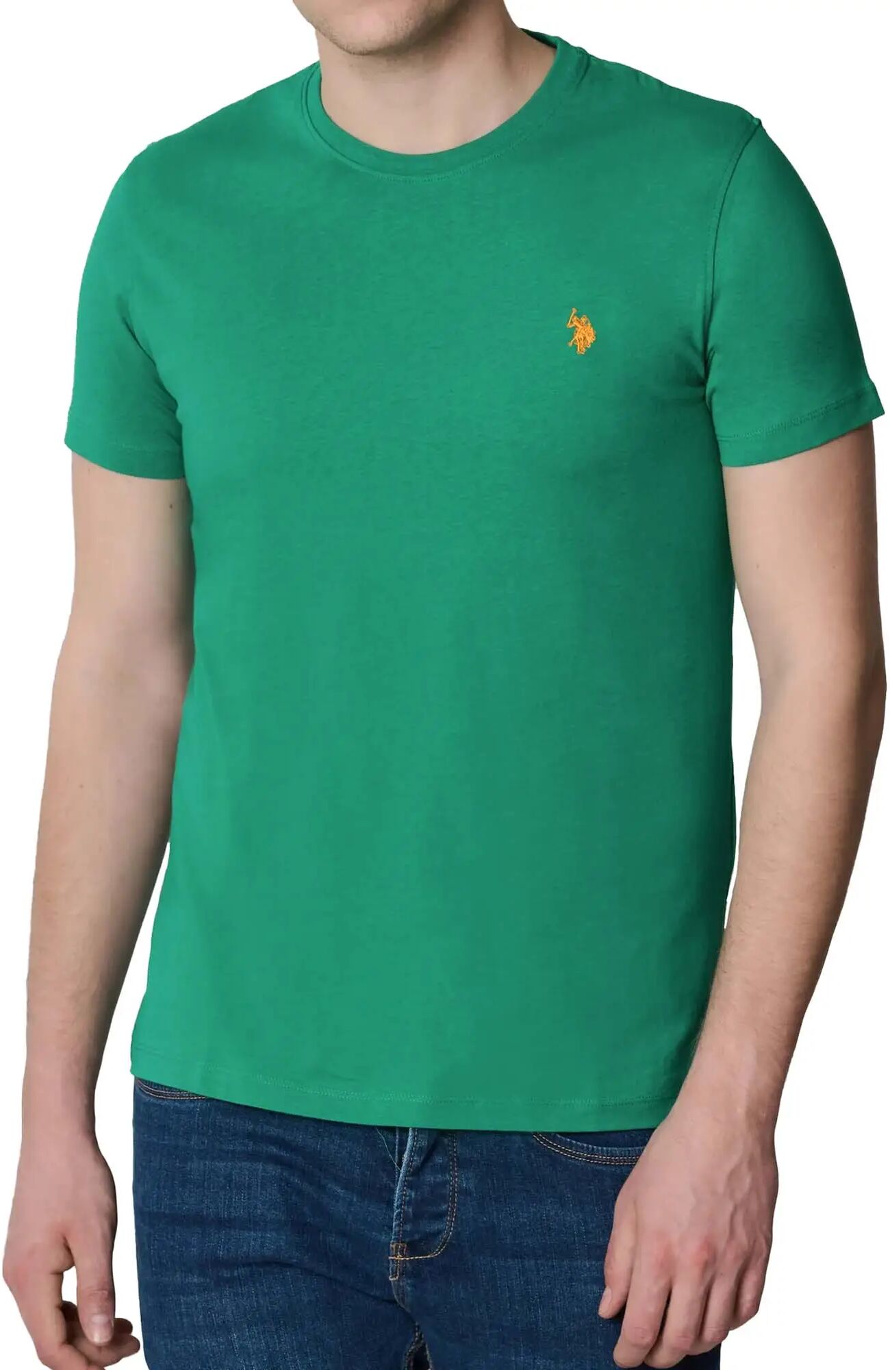 Us Polo Assn. T-shirt Uomo Colore Verde VERDE S