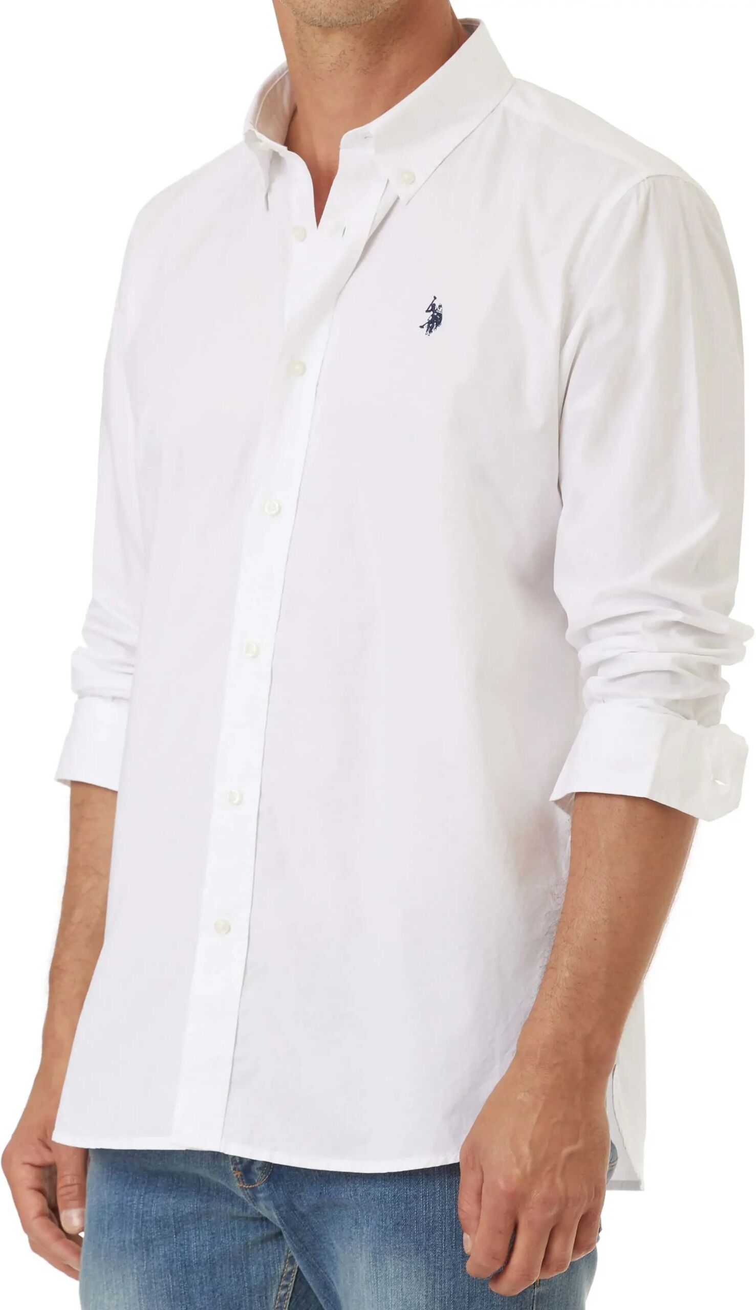 Us Polo Assn. Camicia Uomo Colore Bianco BIANCO S