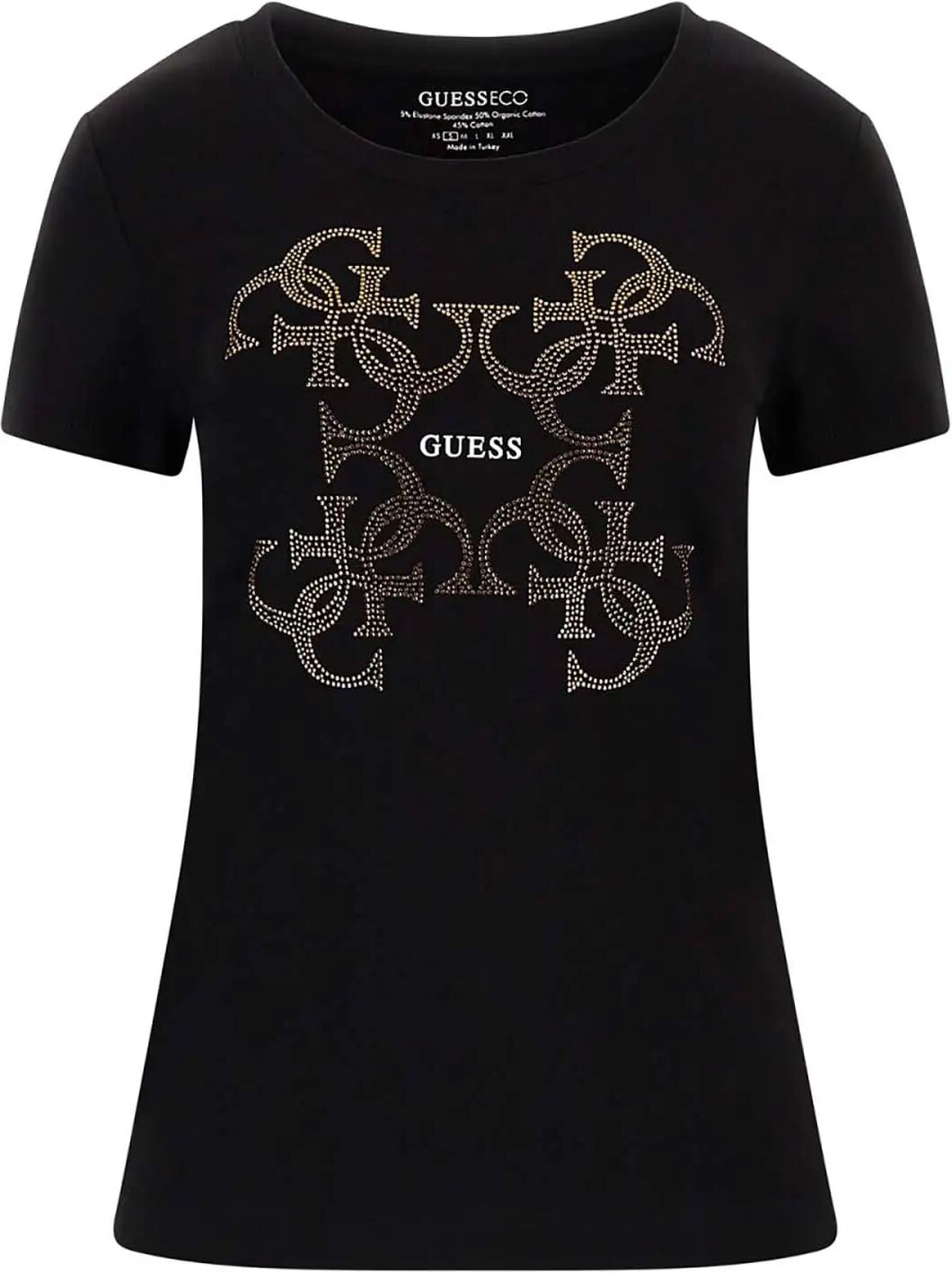 Guess T-shirt Donna Colore Nero NERO S