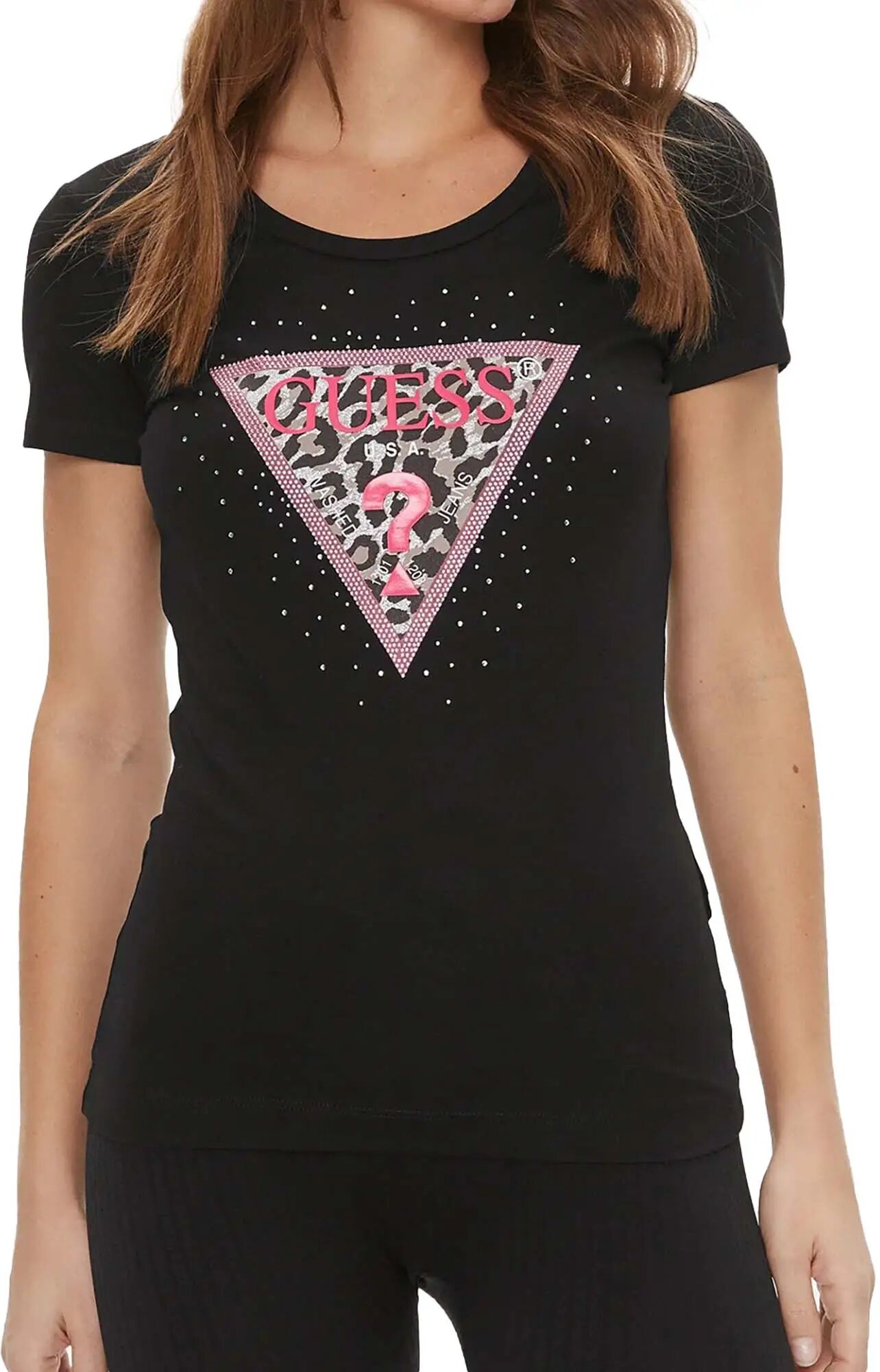 Guess T-shirt Donna Colore Nero NERO XS