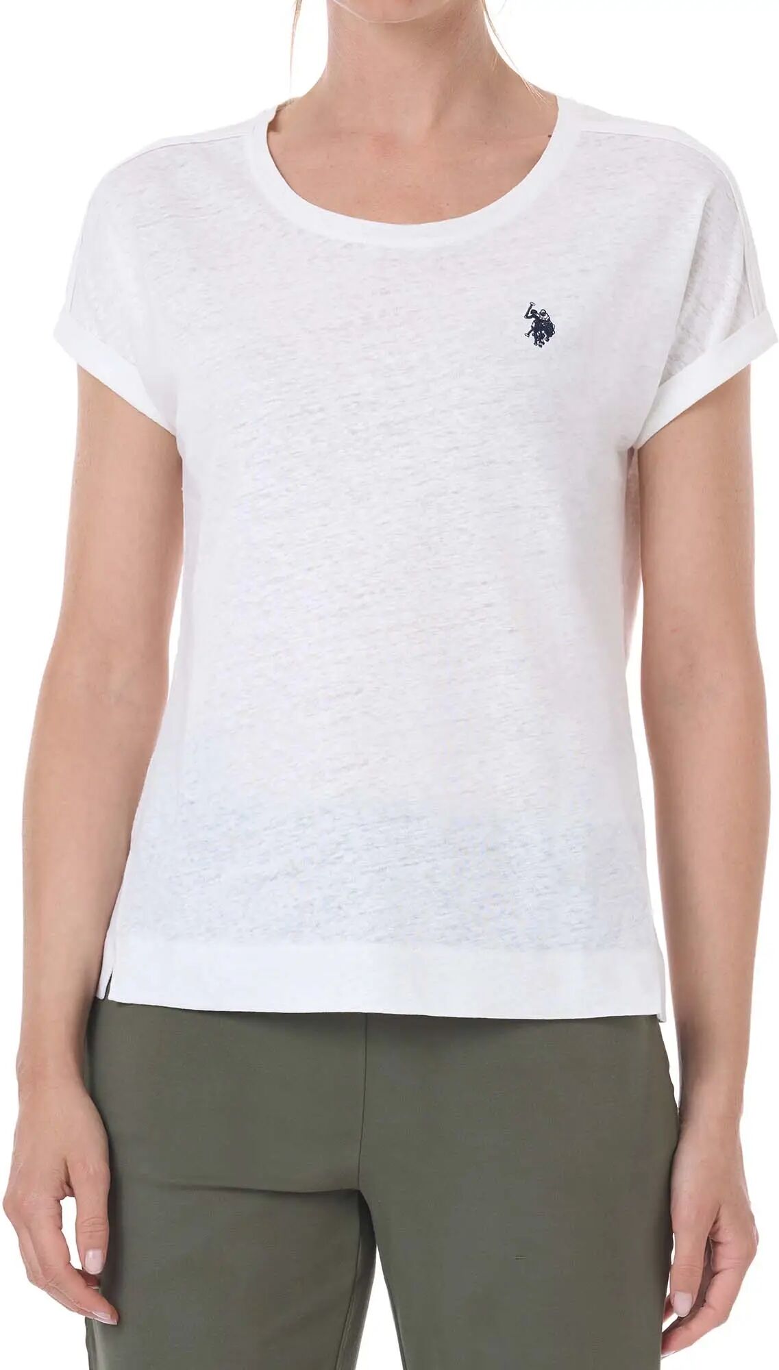 Us Polo Assn. T-shirt Donna Colore Bianco BIANCO S