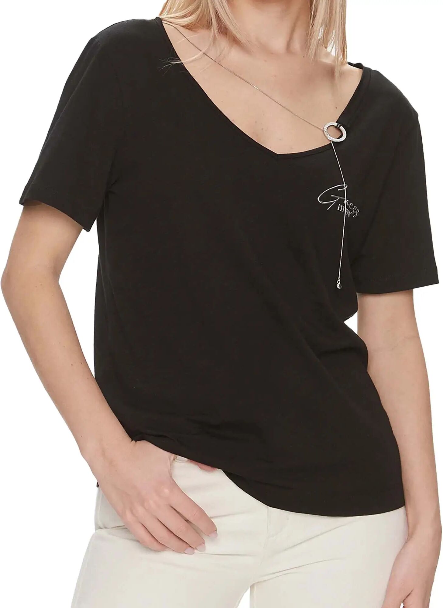 Guess T-shirt Donna Colore Nero NERO XS