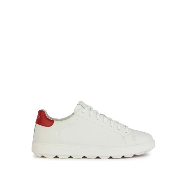 geox sneakers bianche uomo bianco/rosso 40