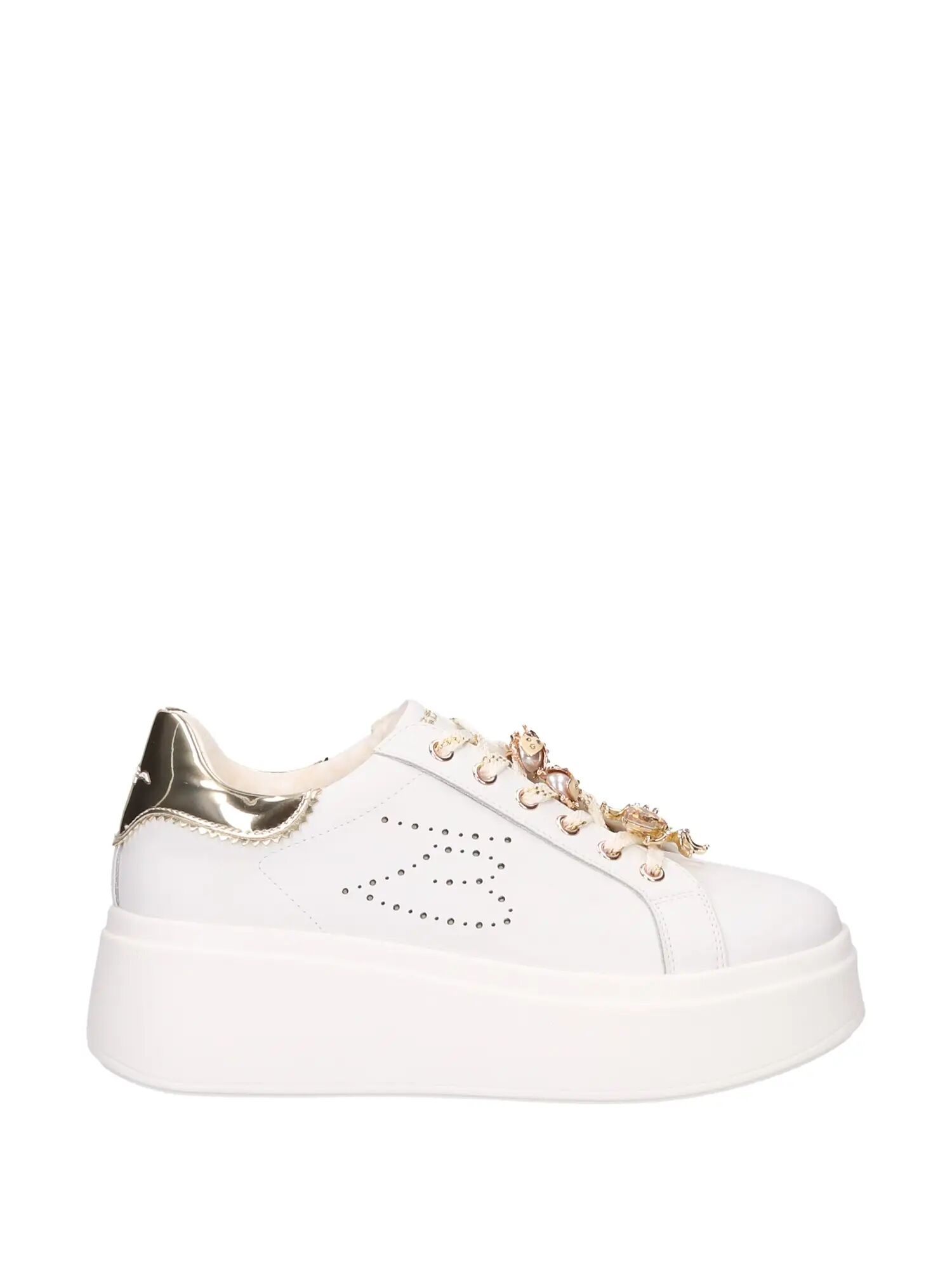 Tosca Blu Sneakers Bianche Donna BIANCO/ORO 38