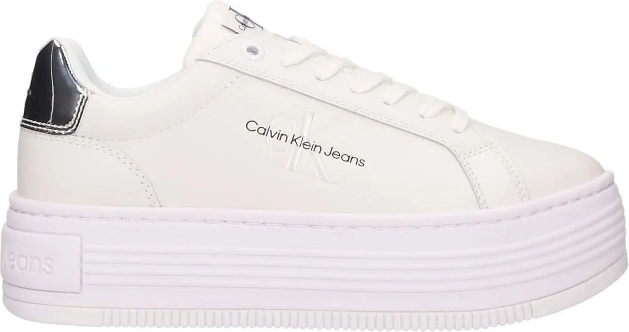 Calvin Klein Sneakers Bianche Donna BIANCO/ARGENTO 36