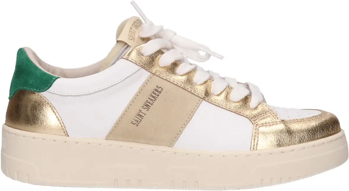 Saint Sneacker's Sneakers Bianche Donna BIANCO/ORO 36