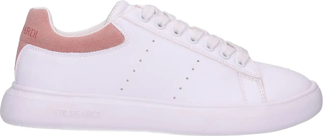 Trussardi Sneakers Bianche Donna BIANCO/ROSA 35