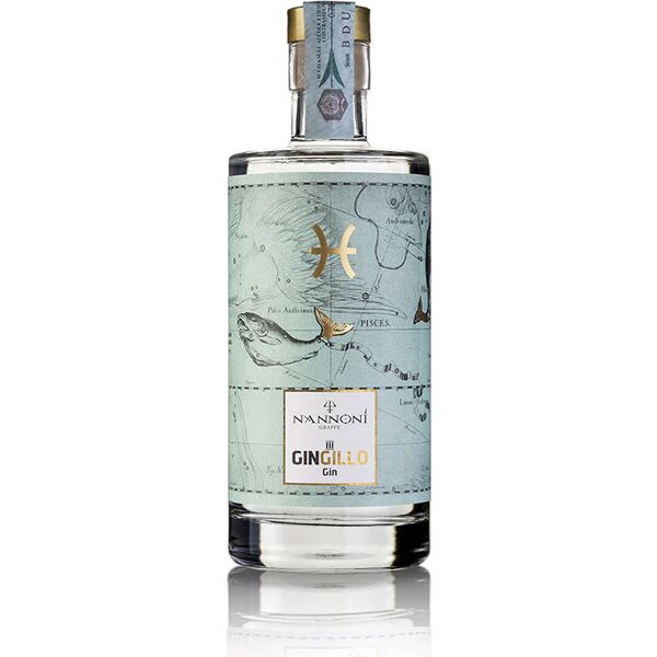 distilleria toscana nannoni gin dei pesci - gin artigianale italiano  le costellazioni - gingillo iii - 0,