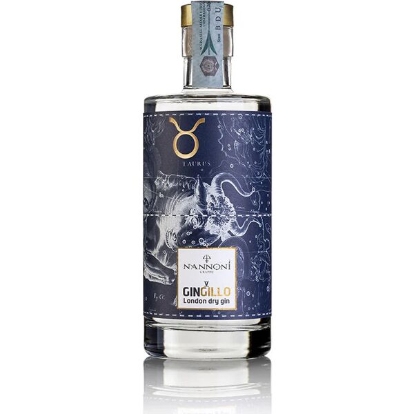 distilleria toscana nannoni gin del toro - gin italiano artigianale  le costellazioni - gingillo v - 0,70