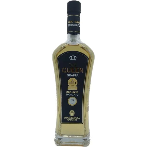 distilleria bonaventura maschio grappa the queen monovitigno moscato barricato con astuccio regalo - 0,70 l