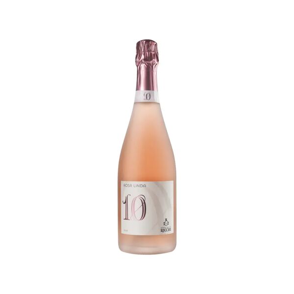 cantina ricchi - colli morenici del lago di garda rosalinda dieci metodo  classico rosÉ brut - 0,75 l