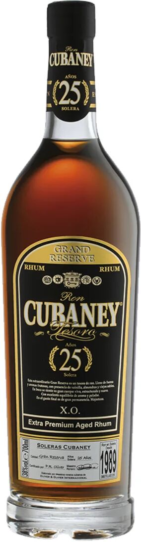 rum cubaney 25 anni - solera - repubblica domenicana - 0,70 l