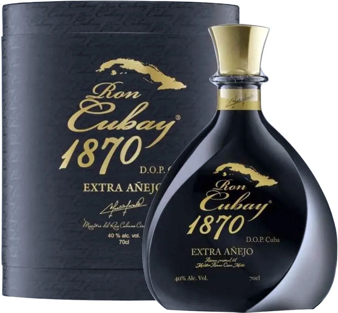 cubay cuba rum cubay 1870 extra añejo 18 anni - cofanetto regalo - 0,70 l