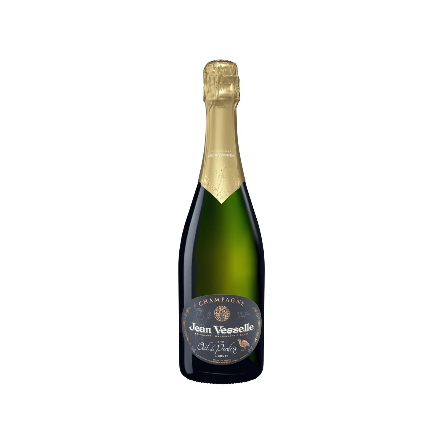 champagne brut oeil de  perdrix - jean vesselle - 0,75 l