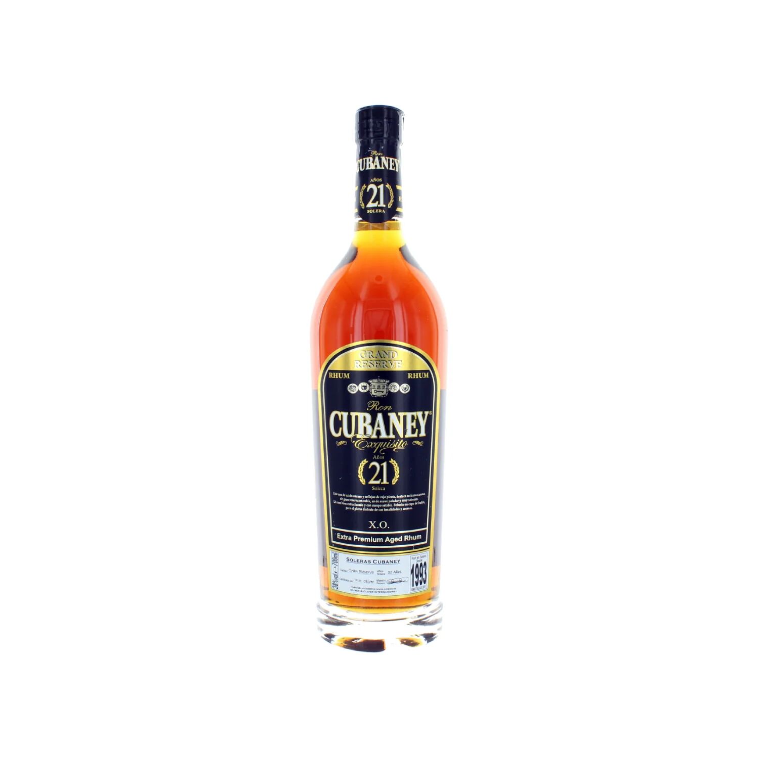 RUM CUBANEY 21 ANNI - SOLERA - REPUBBLICA DOMENICANA - 0,70 L