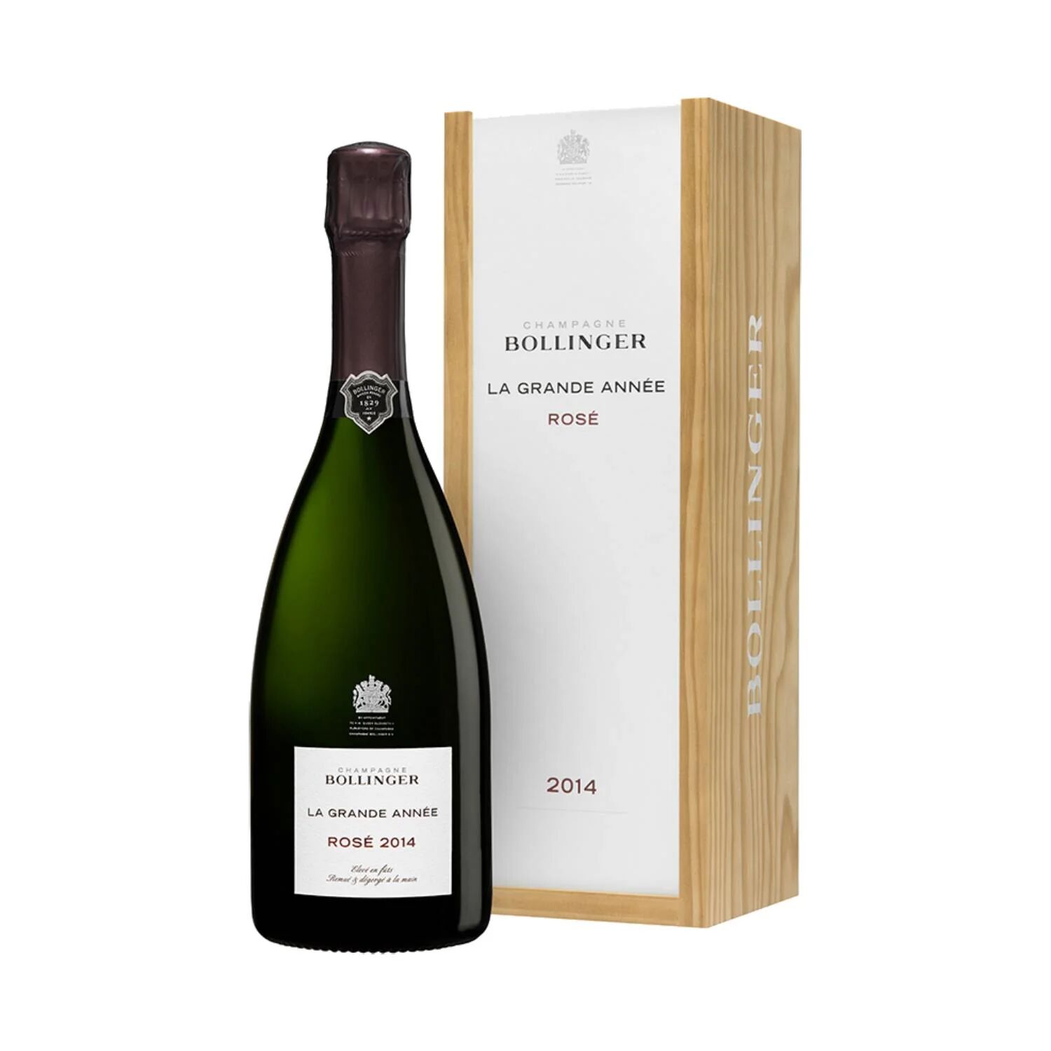 CHAMPAGNE LA GRANDE ANNÉE’ ROSE' BOLLINGER  2014 - COFANETTI LEGNO - 0,75 L