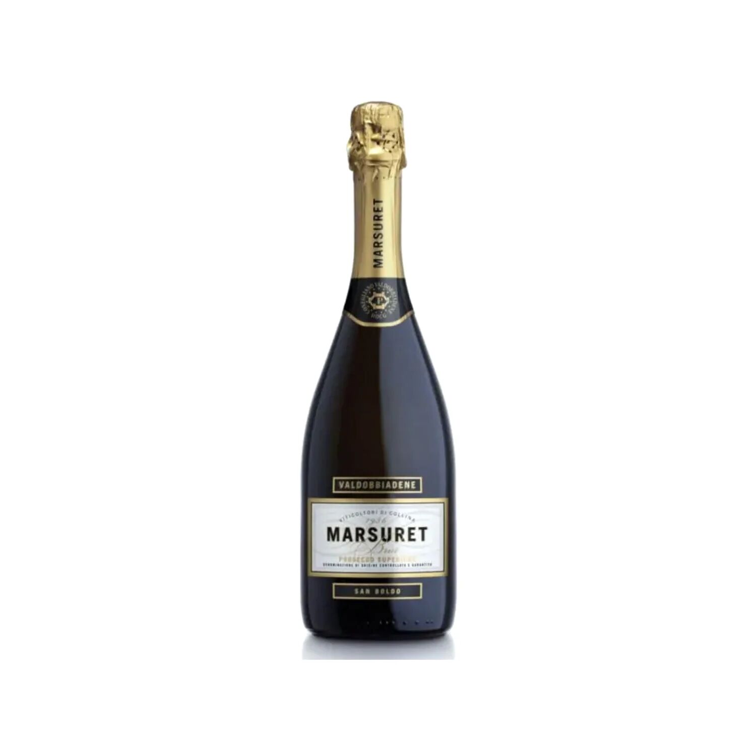 VALDOBBIADENE PROSECCO SUPERIORE D.O.C.G.  BRUT "SAN BOLDO" - MARSURET - 0,75 L