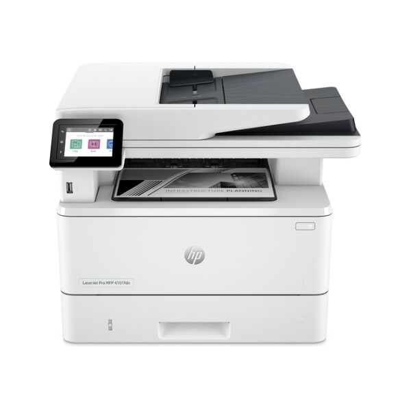 hp laserjet pro stampante multifunzione 4102dw, bianco e nero, stampante per piccole e medie imprese, stampa, copia (2z622f#b19)