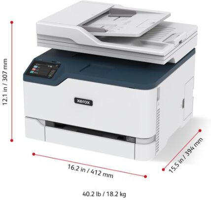 Xerox C235 A4 22 ppm Copia/Stampa/Scansione/Fax wireless PS3 PCL5e/6 ADF 2 vassoi Totale 251 fogli (C235V_DNI)