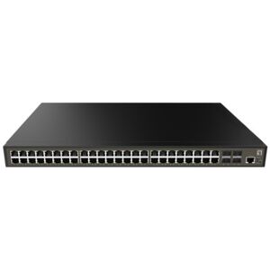 LevelOne GEL-5271 switch di rete Gestito L2+ Gigabit Ethernet (10/100/1000) 1U Nero (GEL-5271)