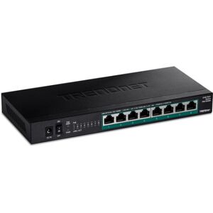 Trendnet TPE-TG380 switch di rete Non gestito 2.5G Ethernet (100/1000/2500) Supporto Power over Ethernet (PoE) Nero (TPE-TG380)