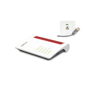 AVM FRITZ!Box 7530 AX router wireless Gigabit Ethernet Dual-band (2.4 GHz/5 GHz) Rosso, Bianco (20002944)