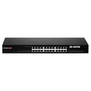 Edimax GS-5424G switch di rete Gestito Gigabit Ethernet (10/100/1000) 1U Nero (GS-5424G)