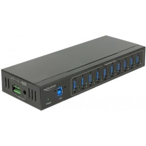 DeLOCK 63919 hub di interfaccia USB 3.2 Gen 1 (3.1 Gen 1) Micro-B 5000 Mbit/s Nero (63919)