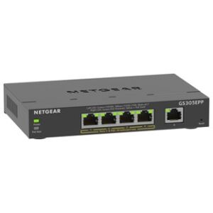 Netgear GS305EPP Gestito L2/L3 Gigabit Ethernet (10/100/1000) Supporto Power over Ethernet (PoE) Nero (GS305EPP-100PES)