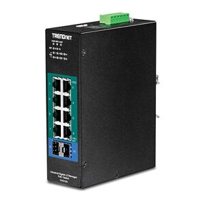 Trendnet TI-PG102I switch di rete Gestito L2 Gigabit Ethernet (10/100/1000) Supporto Power over Ethernet (PoE) Nero (TI-PG102I)