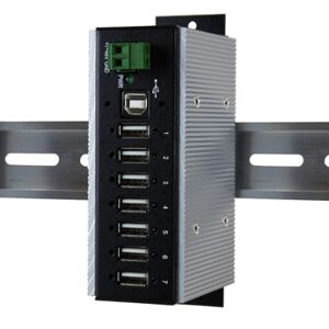 EXSYS EX-1177HMVS-WT hub di interfaccia USB 2.0 Type-B 480 Mbit/s Nero, Bianco (EX-1177HMVS-WT)