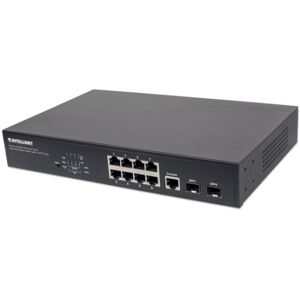 Intellinet 561167 switch di rete Gestito Gigabit Ethernet (10/100/1000) Supporto Power over Ethernet (PoE) Nero (561167)