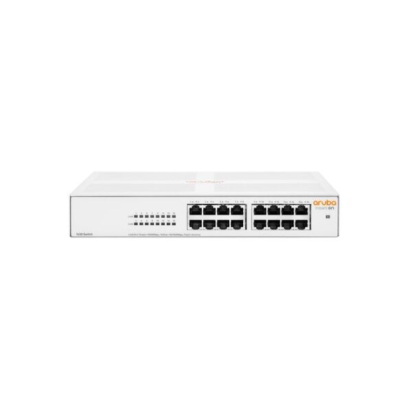 hp enterprise aruba instant on 1430 16g non gestito l2 gigabit ethernet (10/100/1000) 1u bianco (r8r47a#abb)