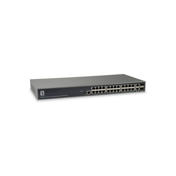 levelone gel-2681 switch di rete gestito l3 gigabit ethernet (10/100/1000) nero (gel-2681)