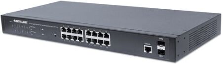 intellinet 561341 switch di rete gestito l2+ gigabit ethernet (10/100/1000) supporto power over ethernet (poe) 1u nero (561341)