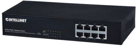 intellinet 560764 switch di rete fast ethernet (10/100) supporto power over ethernet (poe) nero (560764)